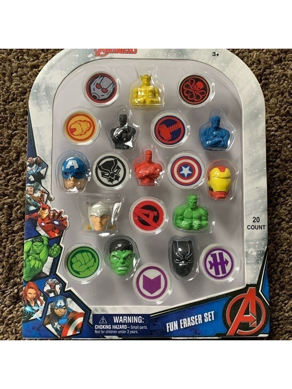 Marvel Avengers Fun Eraser Set - Picture 1 of 2
